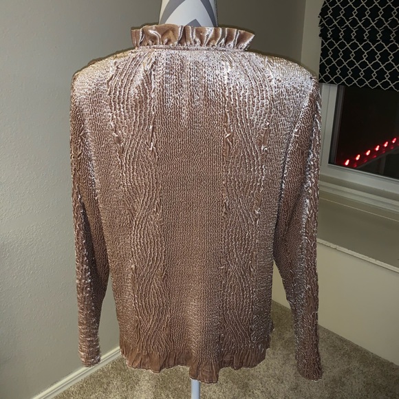 Chico’s Rippled Ruffle Jacket. - Picture 2 of 2